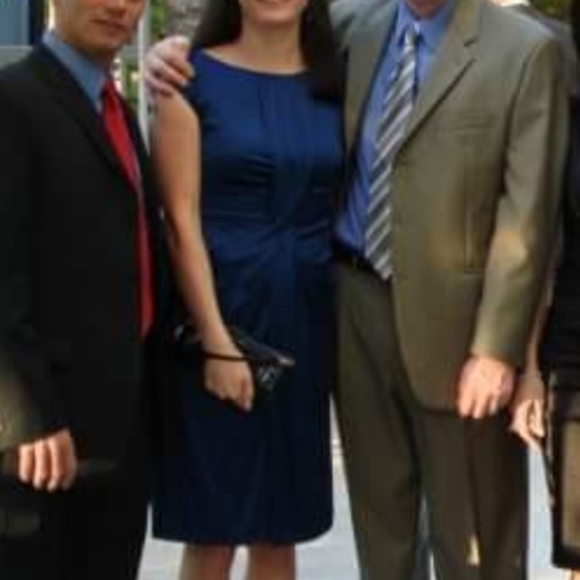 Suzi Chin For Maggy Boutique Silk Lined Dress, size 6 - Picture 7 of 7